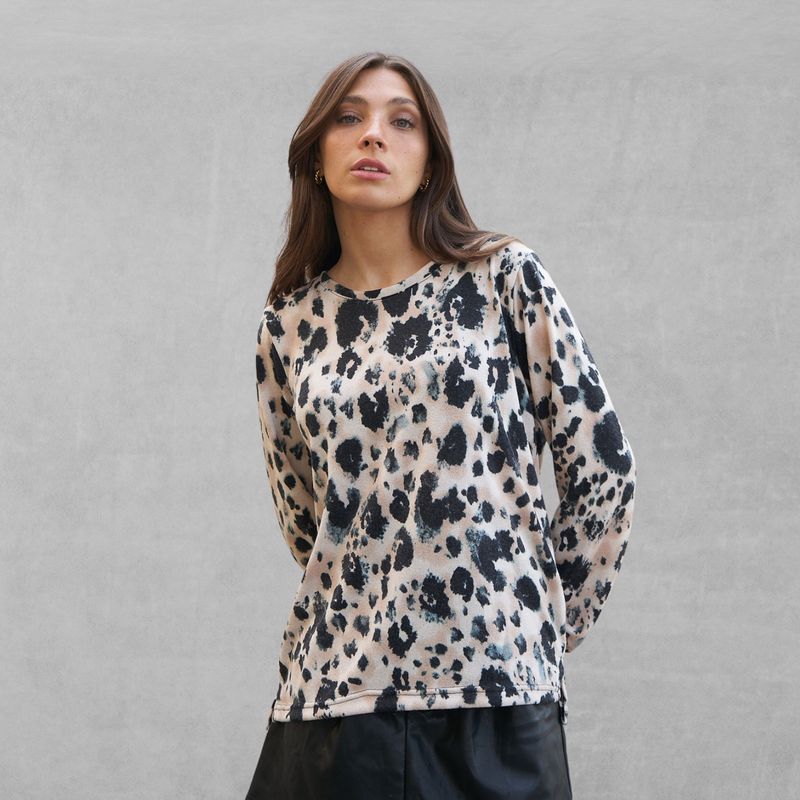 AMAIRA - Sweater chaleco mujer estampado