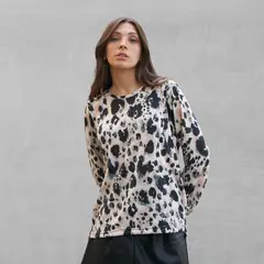 AMAIRA - Sweater chaleco mujer estampado