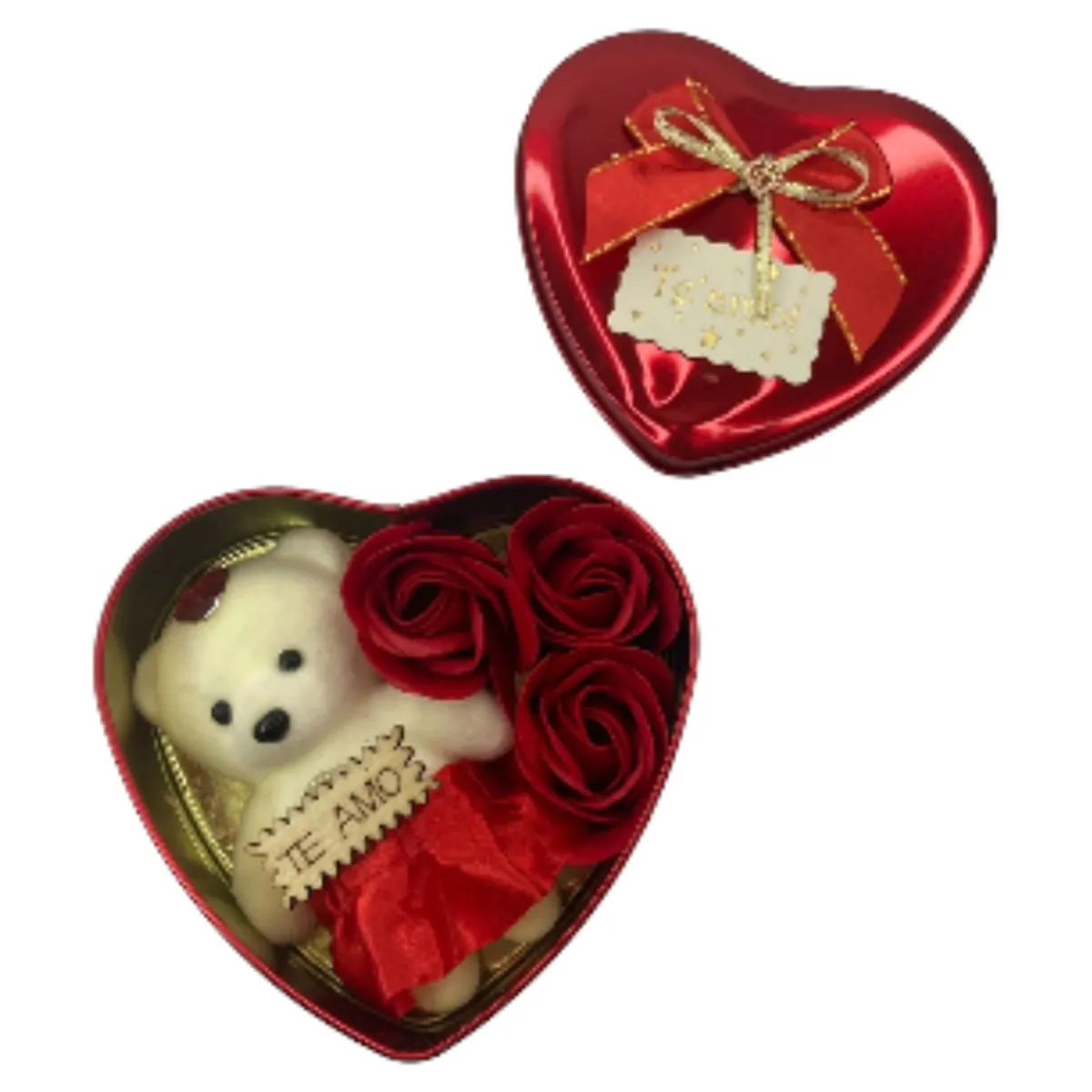 OEM - Caja Corazón Grande Rosa San Valentín 1pcs