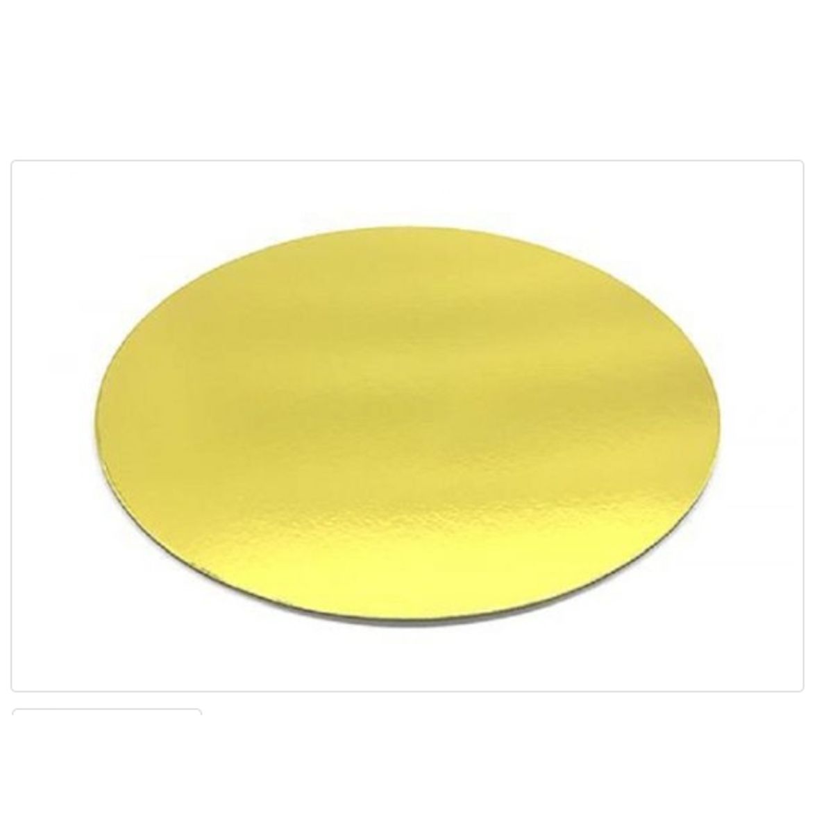 GENERICO - Base De Carton 45cm18in Redonda Reposteria Dorada