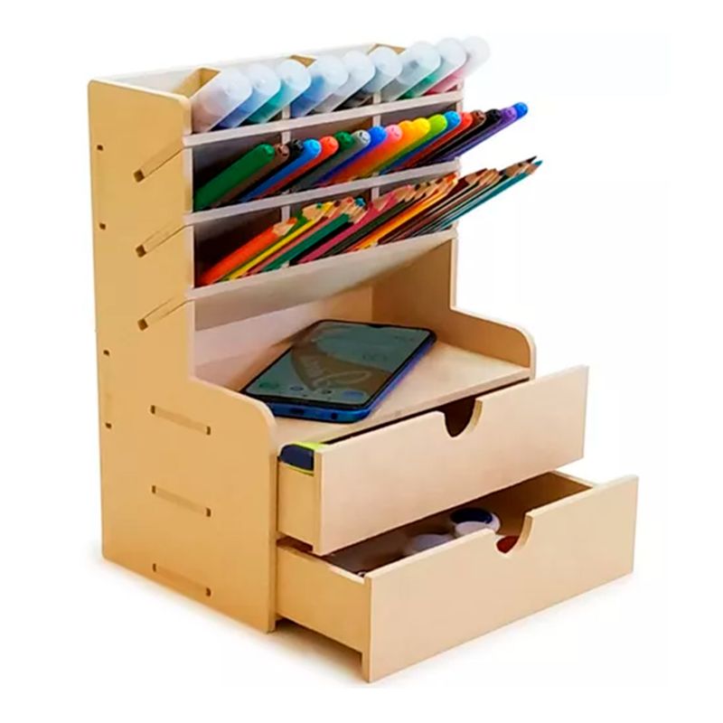GENERICO - Mueble Fabricado En Mdf Con Doble Cajon