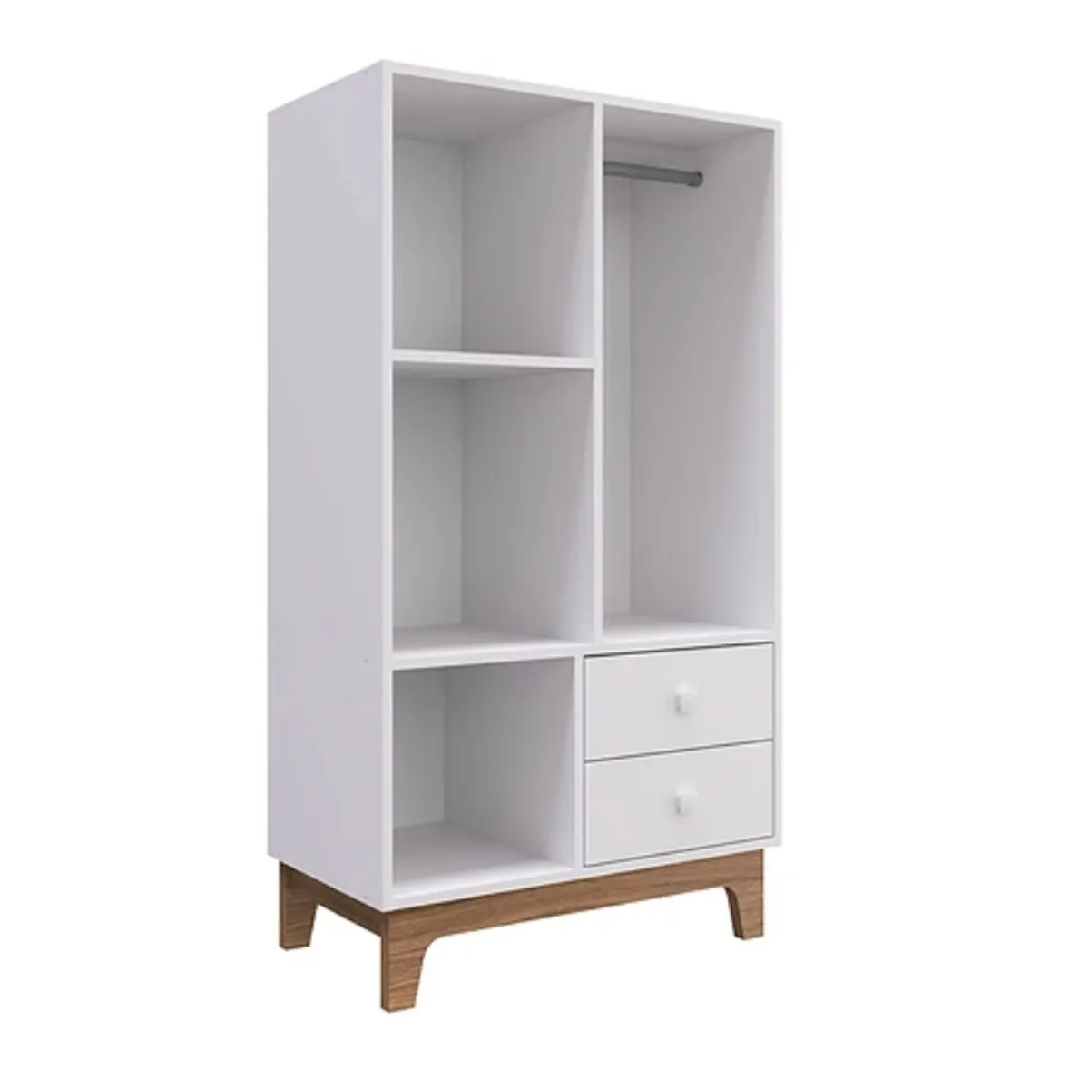 KIDSCOOL - ROPERO ORG 2 CAJONES BLANCA RETRO HARMONY