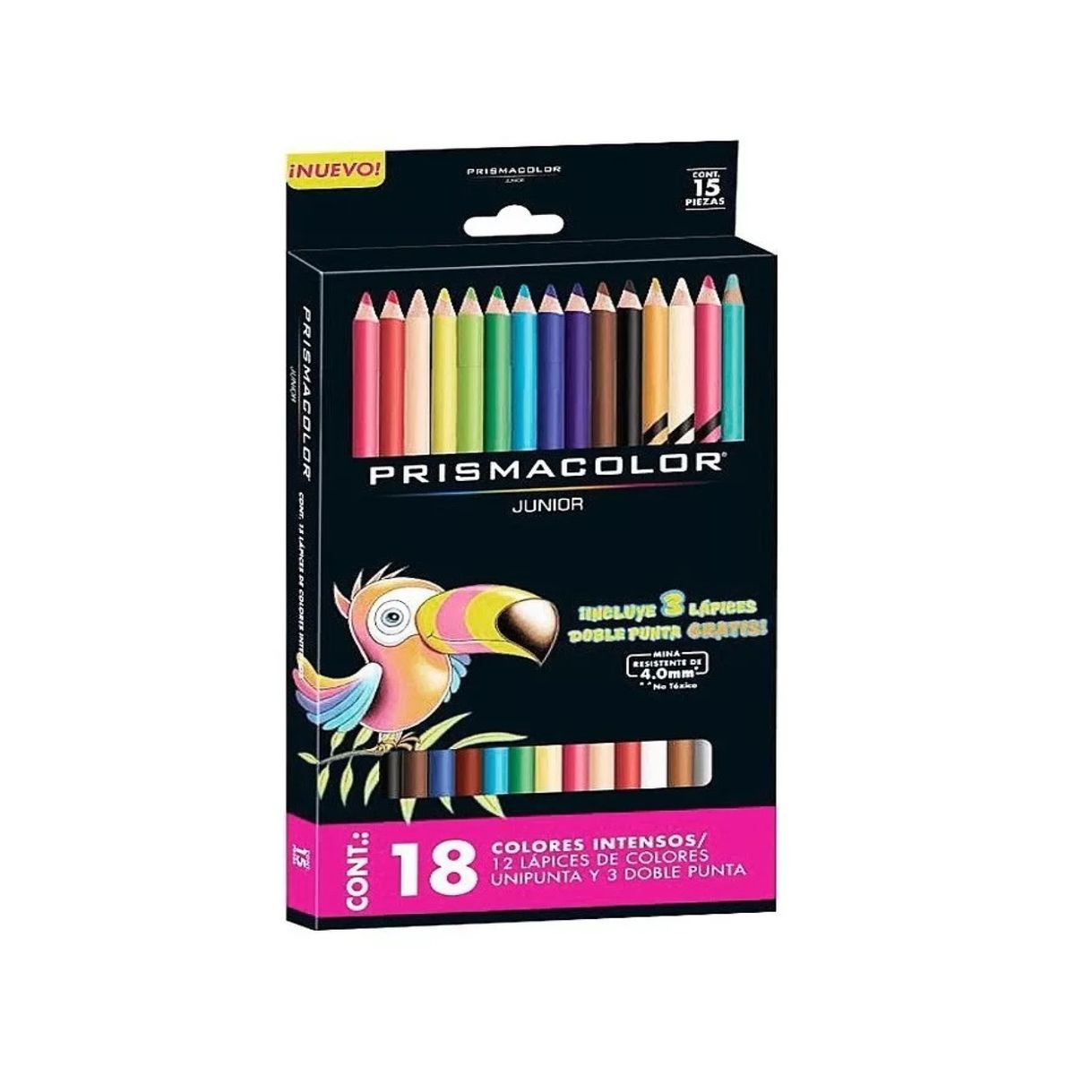 PRISMACOLOR - Lápices Colores Prismacolor Junior Set 15 + Tres Doble Punta