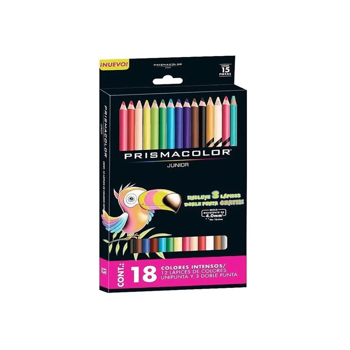 PRISMACOLOR - Lápices Colores Prismacolor Junior Set 15 + Tres Doble Punta