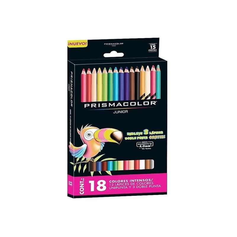 PRISMACOLOR - Lápices Colores Prismacolor Junior Set 15 + Tres Doble Punta