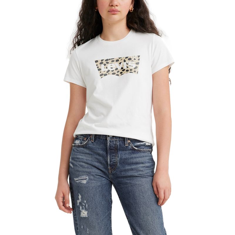 LEVIS - Polera Mujer Regular Fit Perfect Tee Blanco Levis