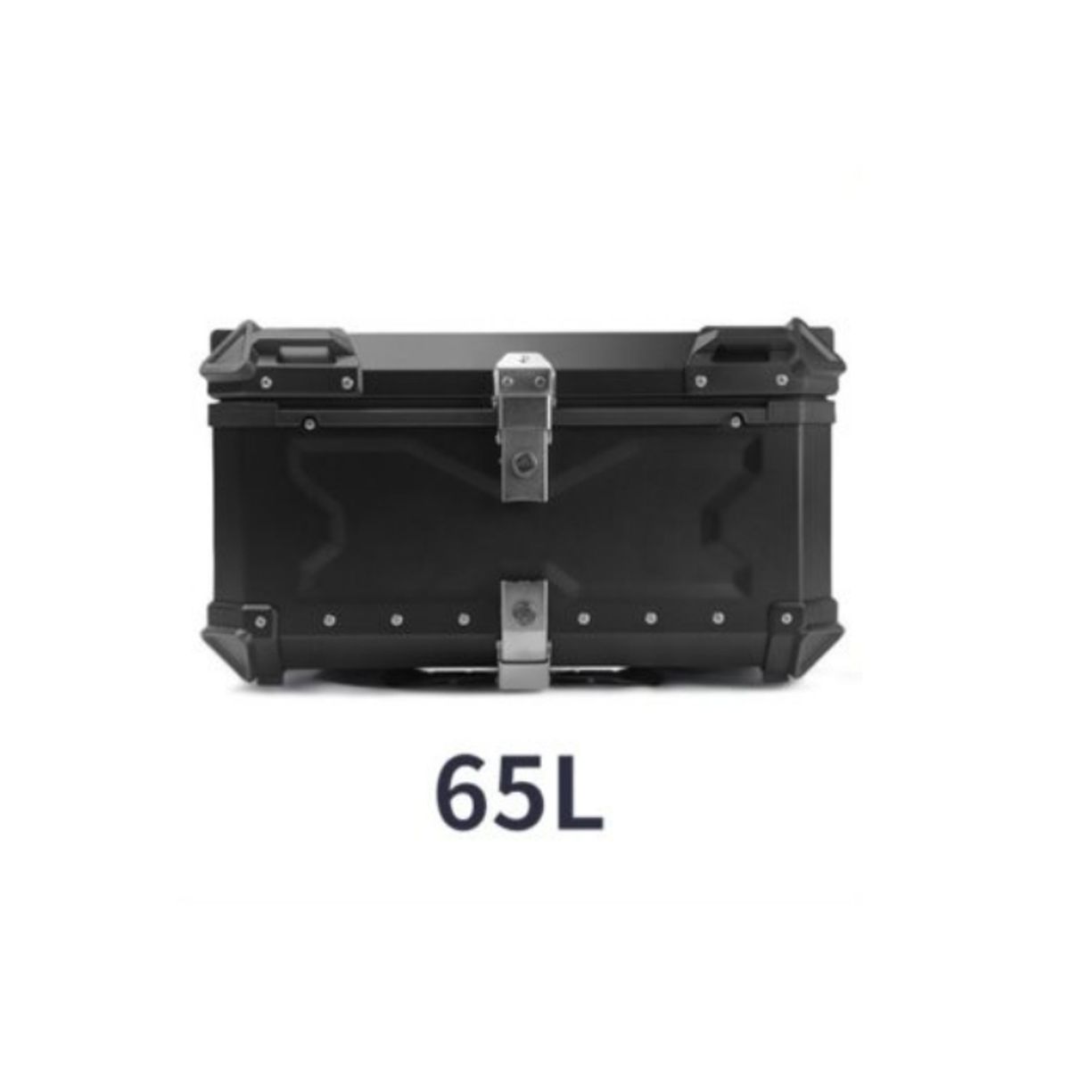 GENERICO - Maleta Top Case Aluminio de Moto 65 L, Black X-series Negra