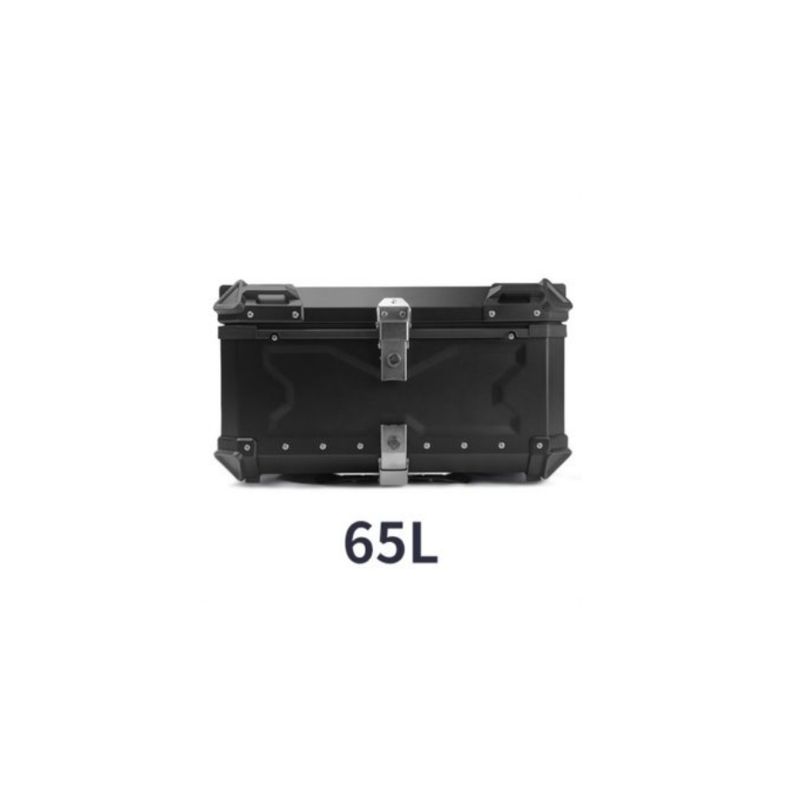 GENERICO - Maleta Top Case Aluminio de Moto 65 L, Black X-series Negra
