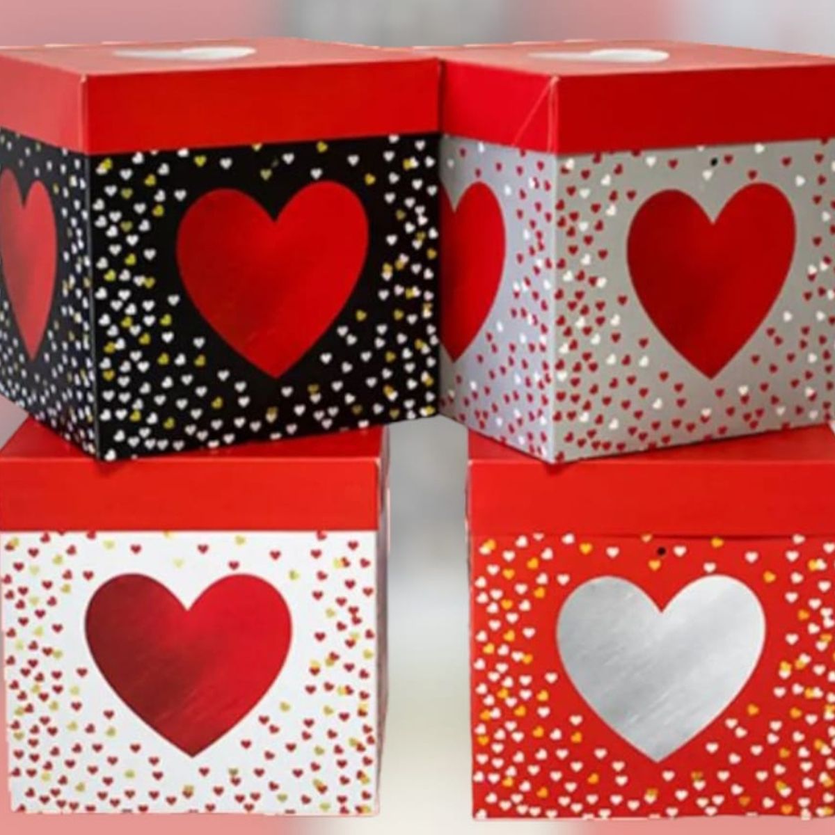 OEM - Caja De Plegable Para Regalo 22x22cm Corazones