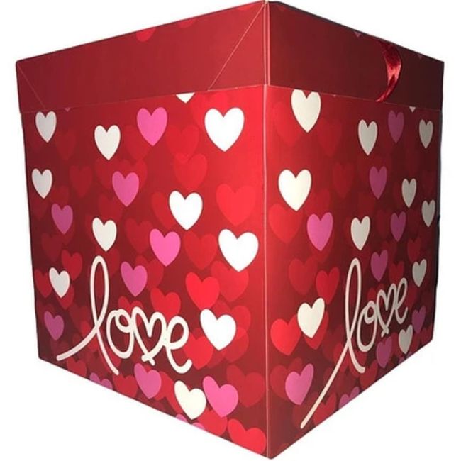 OEM - Caja De Plegable Para Regalo 22x22cm Corazones