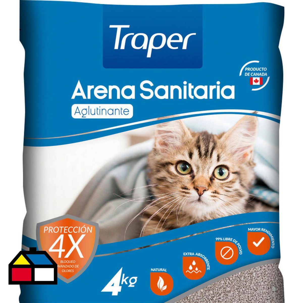 TRAPER - Arena Sanitaria Aglutinante - Traper 4kg.