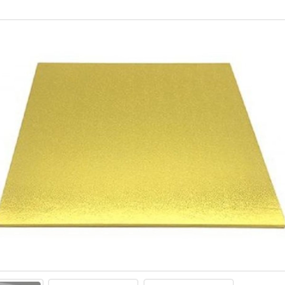 GENERICO - Base De Madera 35cm14in Cuadrada Dorada Reposteria