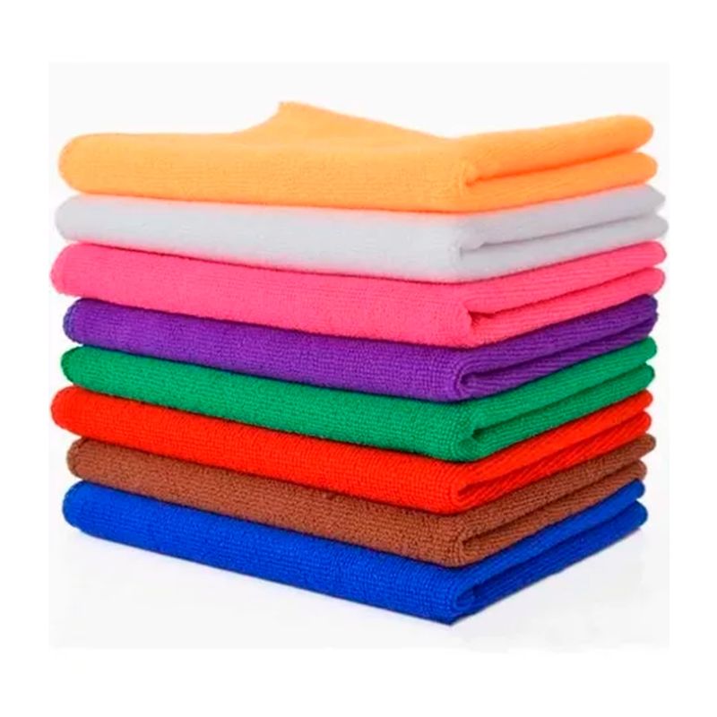 GENERICO - Set 12 Paños Microfibra Secado Rapido 40x40 Cm