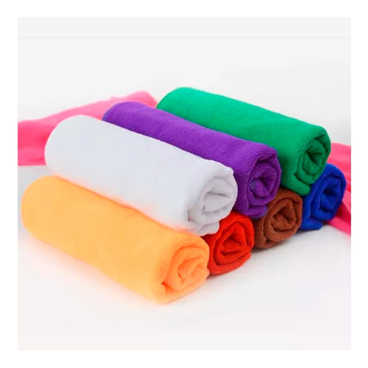 GENERICO - Set 12 Paños Microfibra Secado Rapido 40x40 Cm