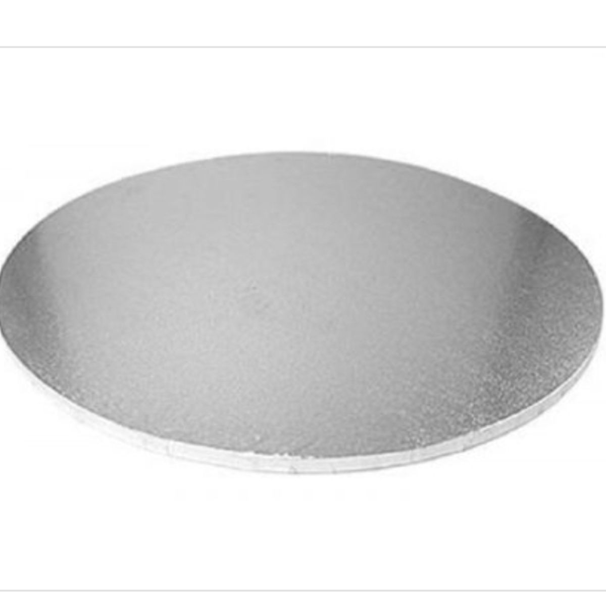 GENERICO - Base De Madera 35cm14in Redonda Plateada Reposteria