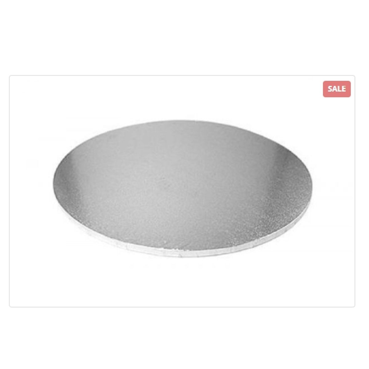 GENERICO - Base De Madera 35cm14in Redonda Plateada Reposteria