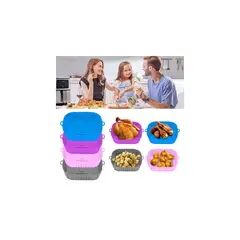 GENERICO - Bandeja Anti Adherente Silicona Air Fryer 20cm Freidora Aire