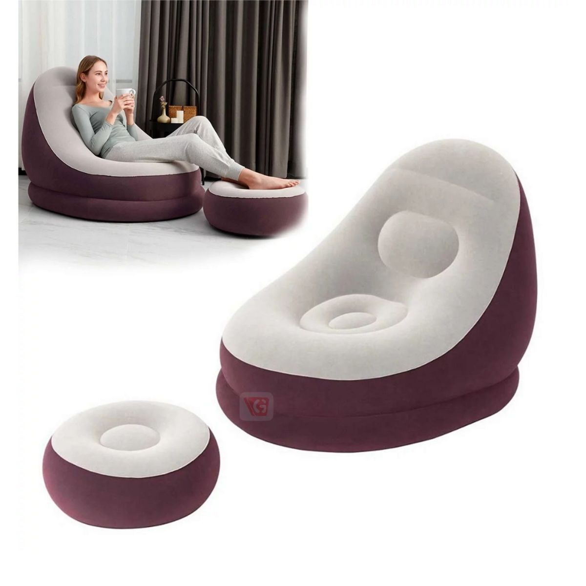 BESTWAY - Sillón inflable Cruiser comfort Bestway - 121 x 100 x 86 cm