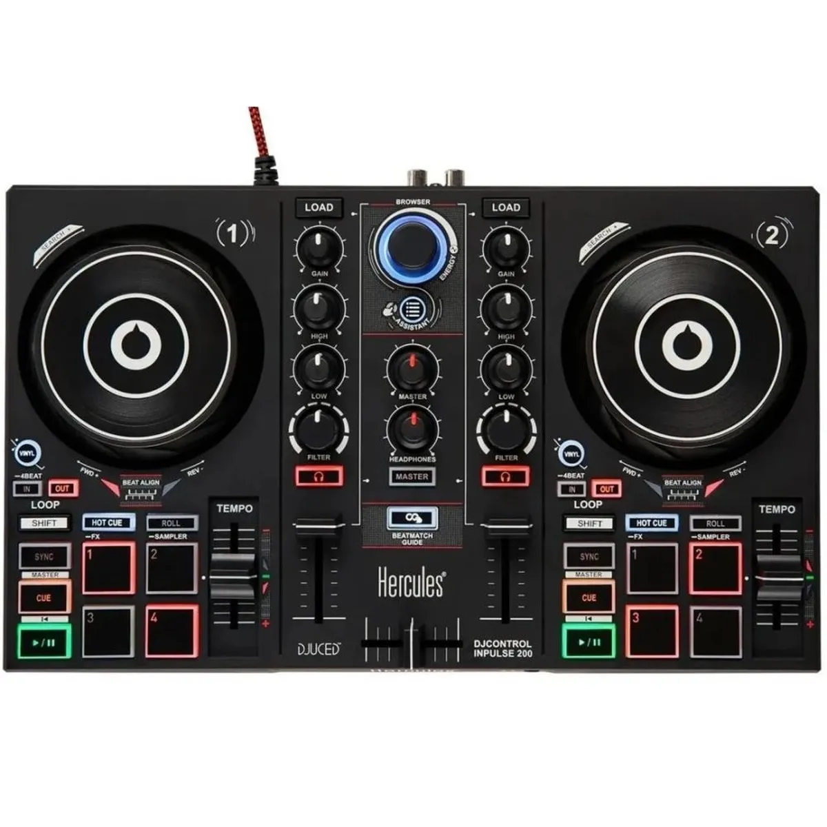 HERCULES - Controlador de Dj Hercules Impulse 200
