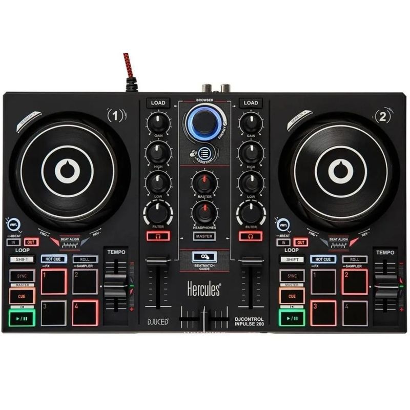 HERCULES - Controlador de Dj Hercules Impulse 200