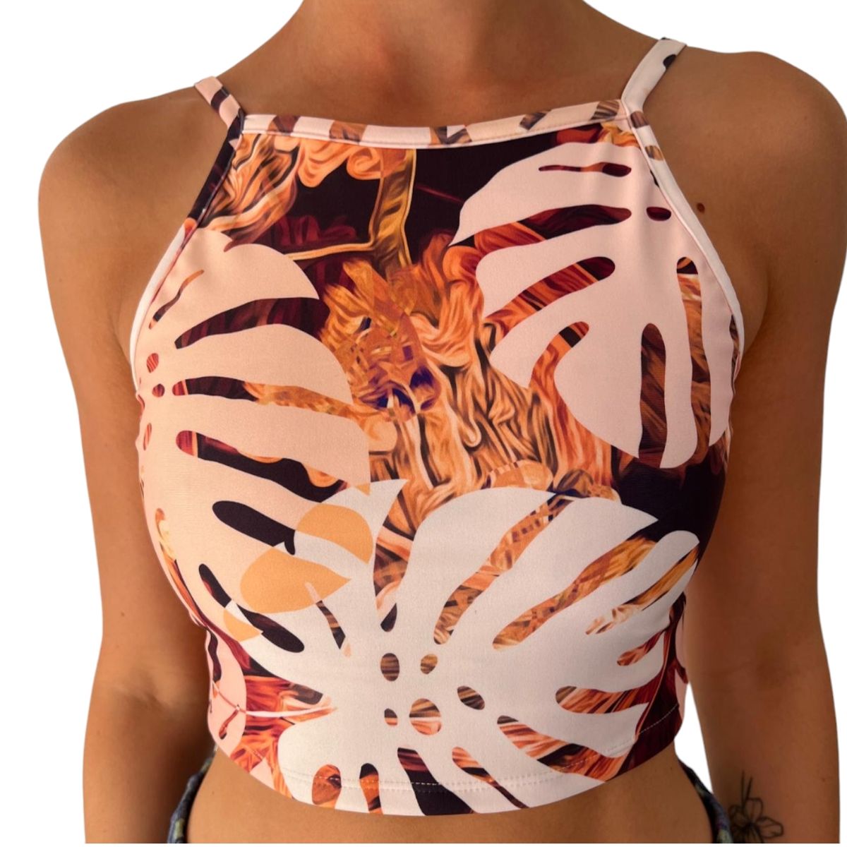 GENERICO - Top Deportivo Tropical Orange