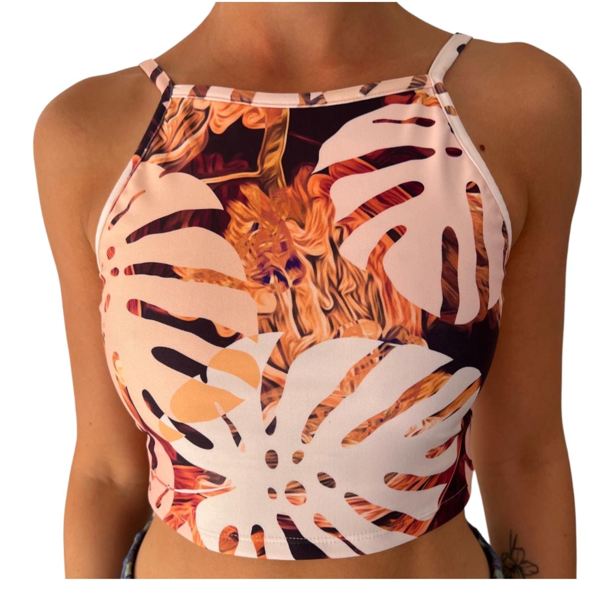 GENERICO - Top Deportivo Tropical Orange
