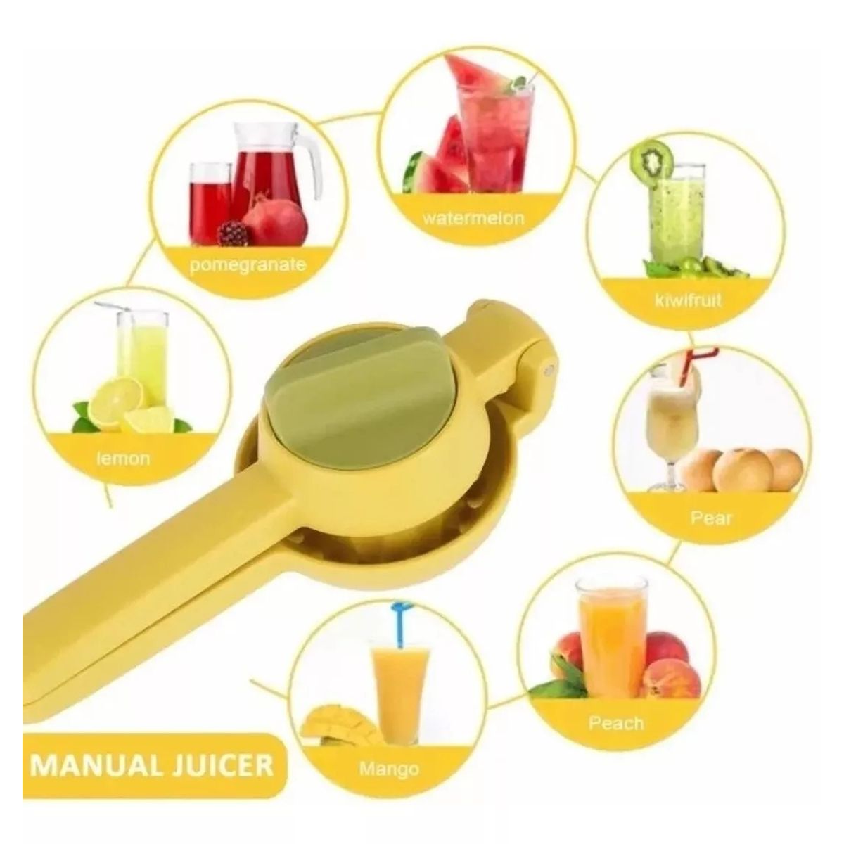 GENERICO - Exprimidor Manual De Limón Doble Mango Prensa Cocina
