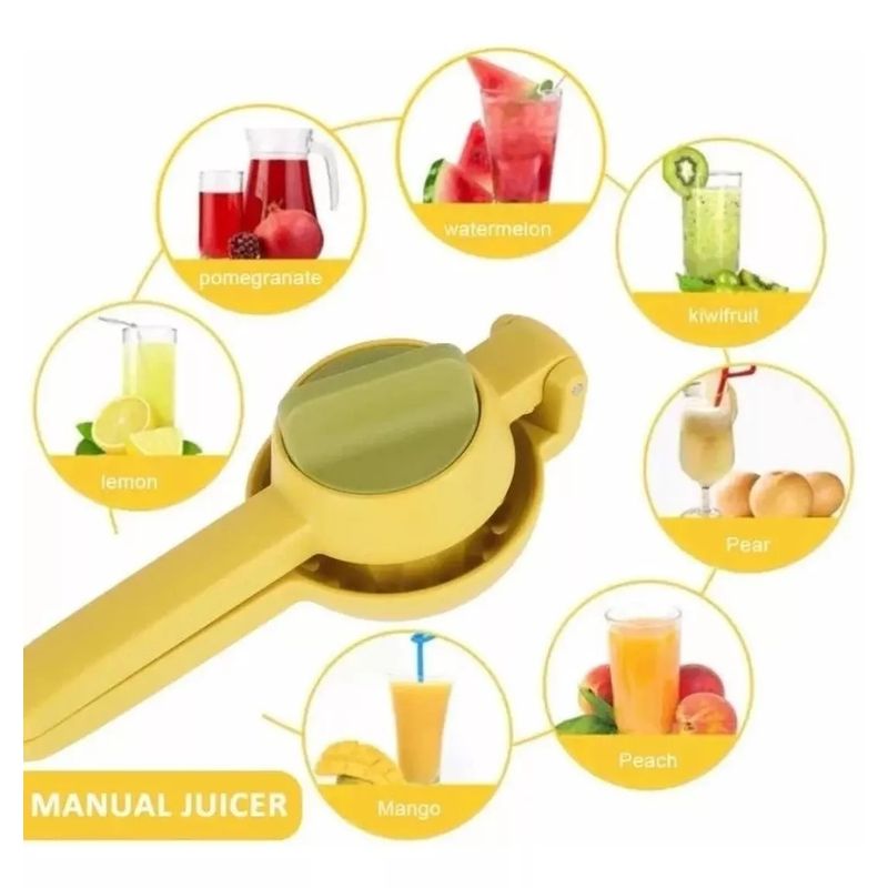 GENERICO - Exprimidor Manual De Limón Doble Mango Prensa Cocina
