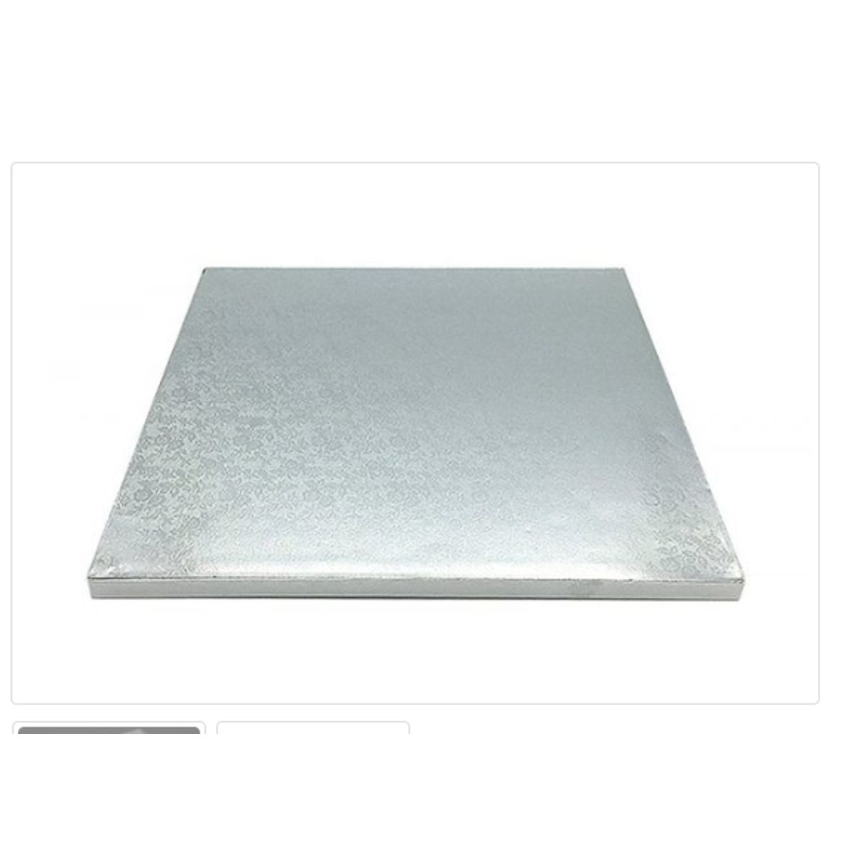 GENERICO - Base De Plumavit PTorta 35cm14in Cuadrada