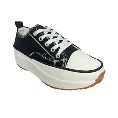 GENERICO - Zapatillas De Lona Con Plataforma Full Moda