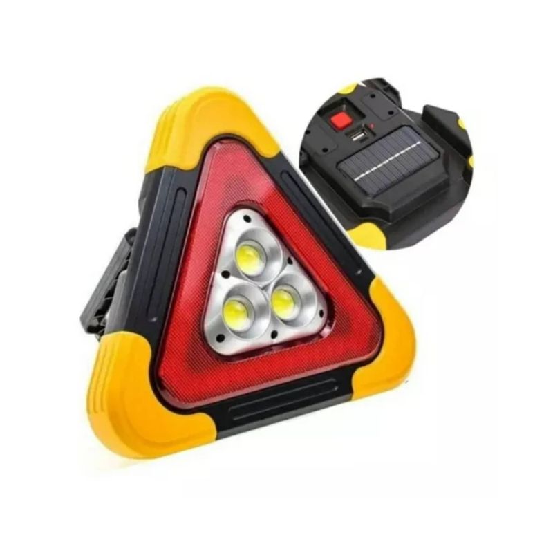 GENERICO - Triángulo Led De Emergencia Recargable Auto