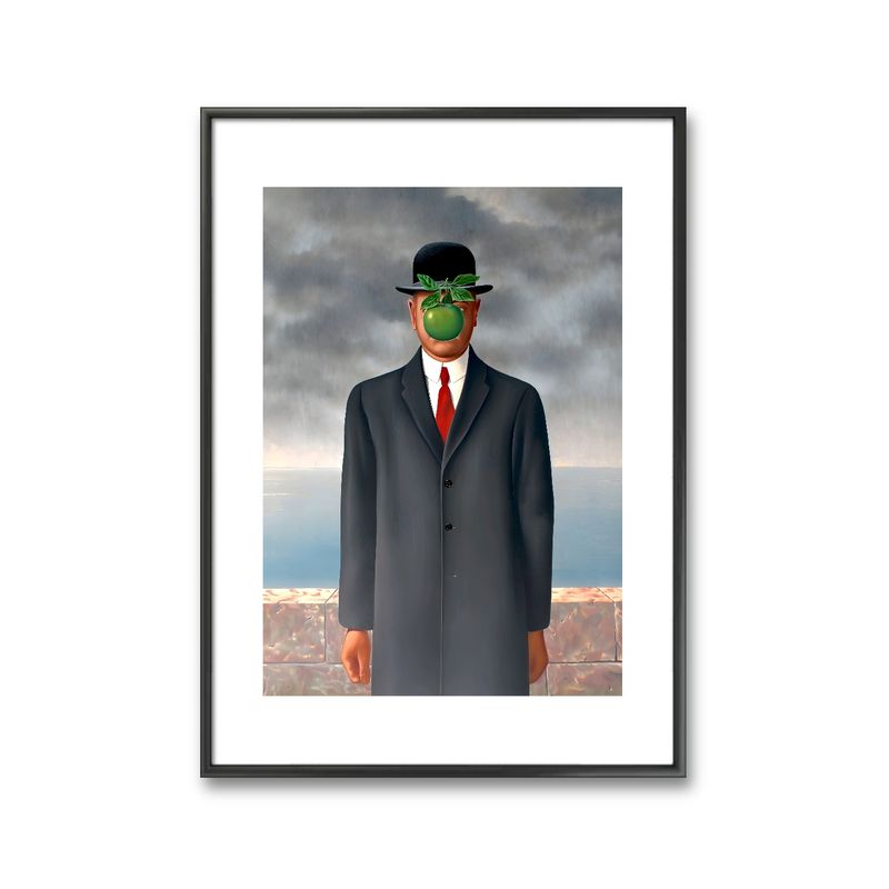 GENERICO - CUADRO DECORATIVO EL HIJO DEL HOMBRE RENE MAGRITTE