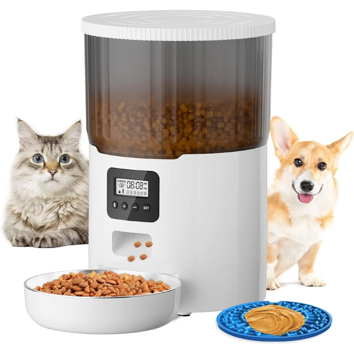 OEM - Dispensador Alimentos Para Mascotas De Acero Inoxidable