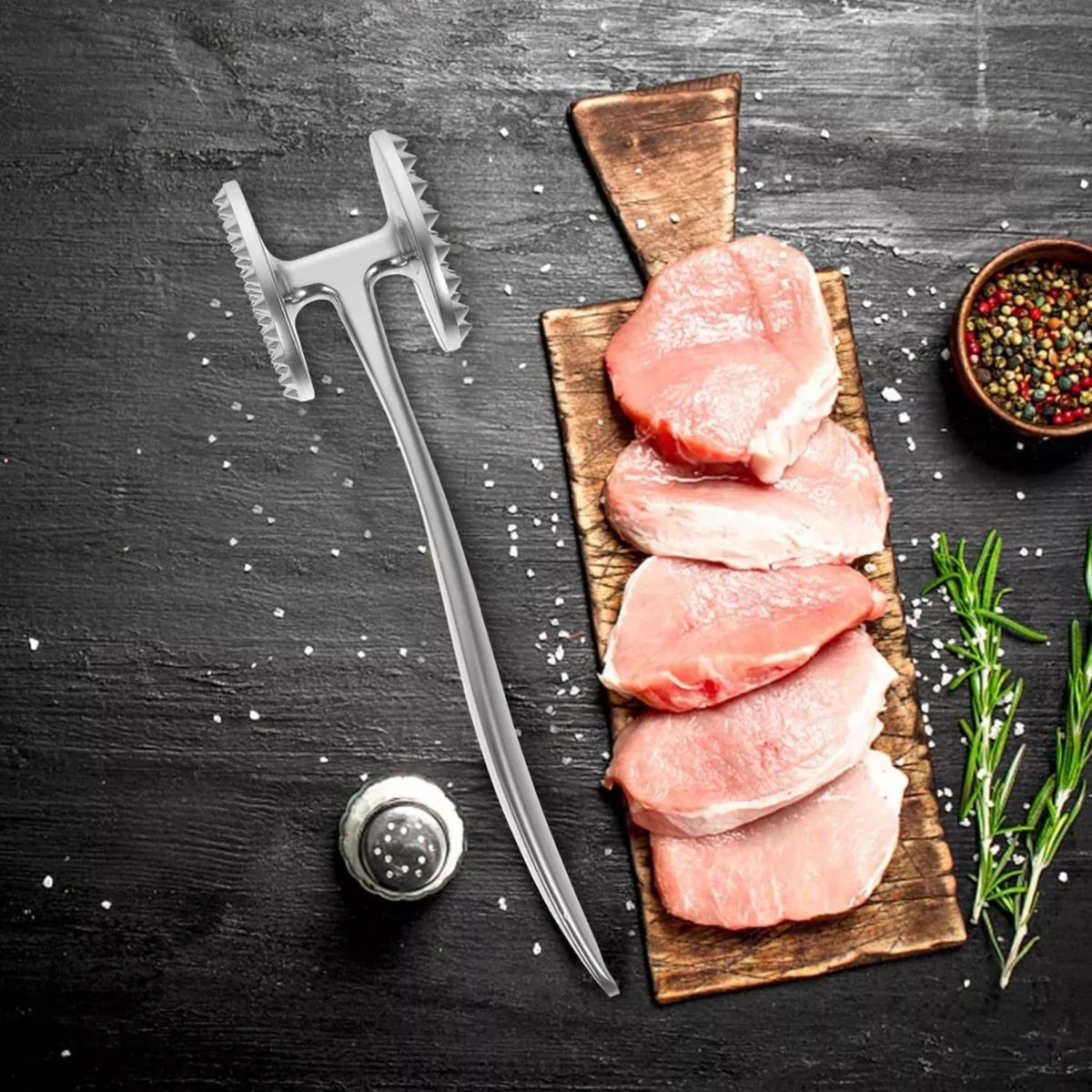 GENERICO - Ablandador De Carne Martillo Pisador de Carne