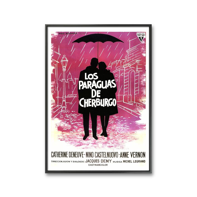 GENERICO - CUADRO DECORATIVO  AFICHE PELICULA LOS PARAGUAS DE CHERBURGO