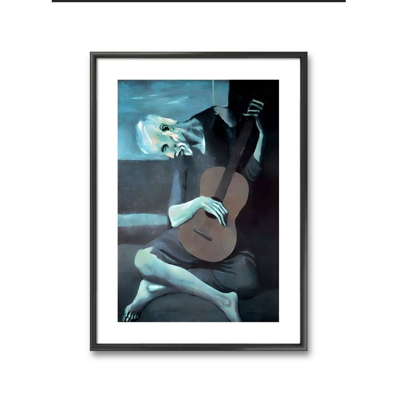 GENERICO - CUADRO DECORATIVO EL VIEJO GUITARRISTA PABLO PICASSO