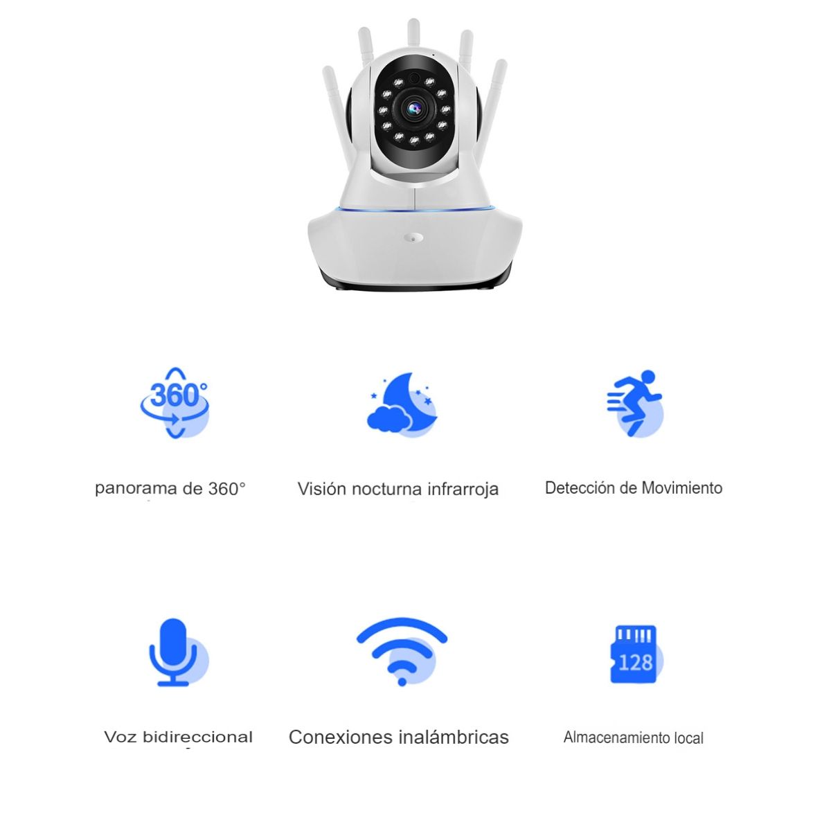 GENERICO - Cámara de Seguridad WIFI  Visión Nocturna