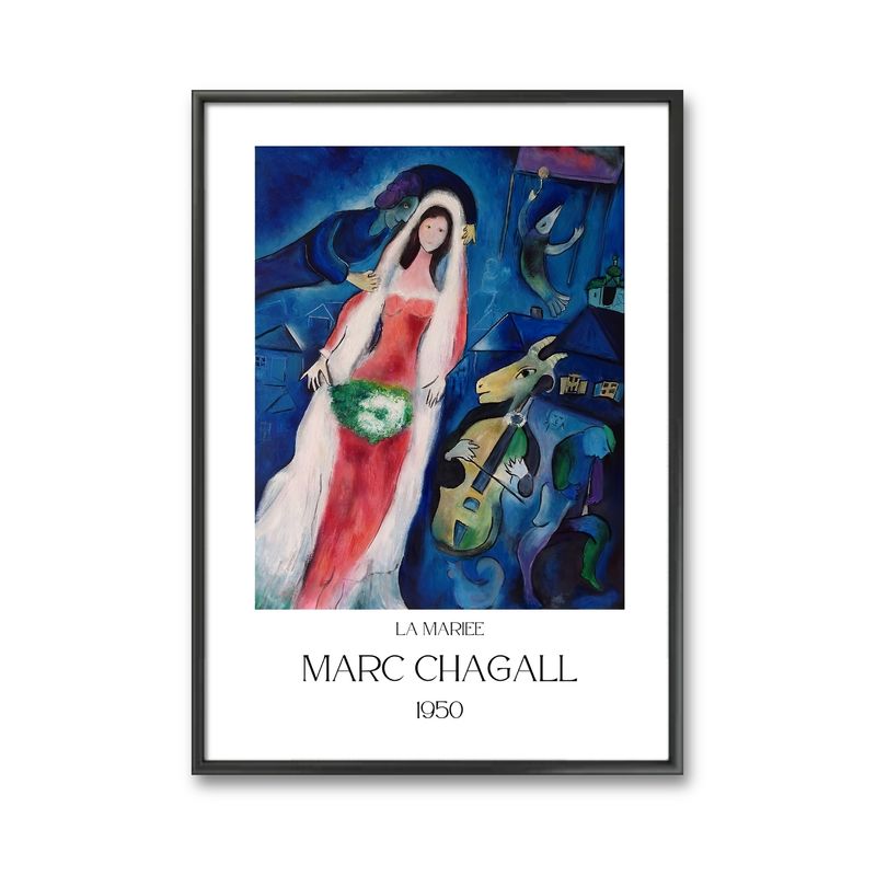 GENERICO - CUADRO DECORATIVO LA MARIEE MARC CHAGALL