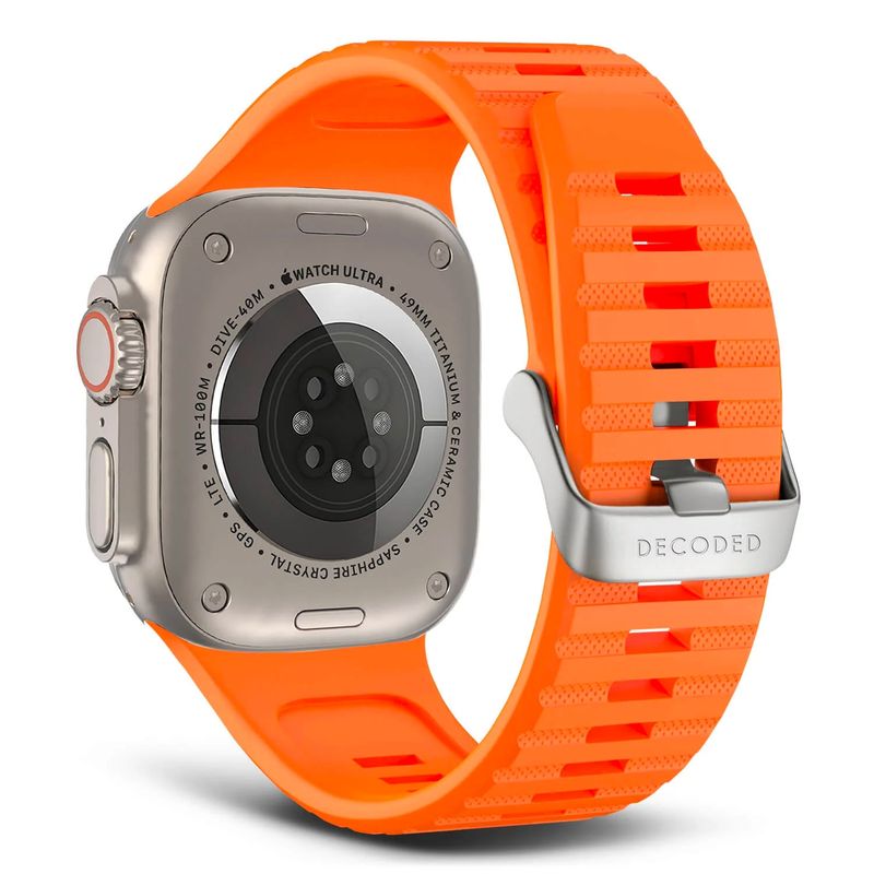 DECODED - Banda para Apple Watch 49mm de Silicona UT Decoded Naranja
