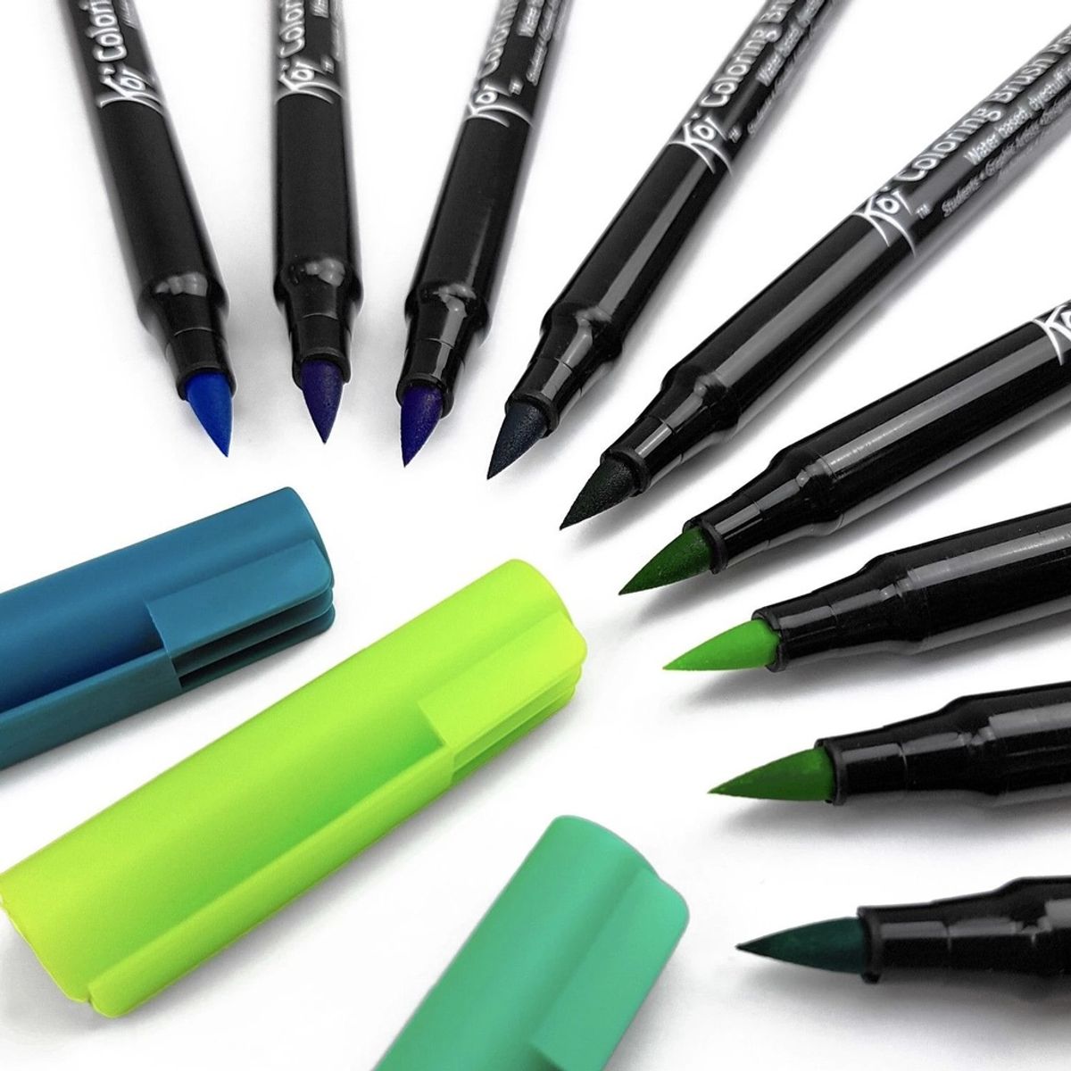 SAKURA - Set Plumones Acuarelables Sakura Koi 6 Colores Naturaleza