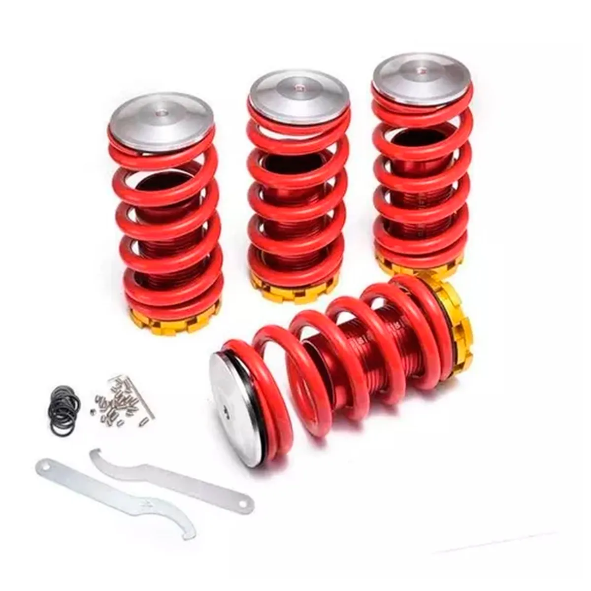ESHOPANGIE - Kit Coilover Universal Suspensión Regulable Auto 4 Unidades