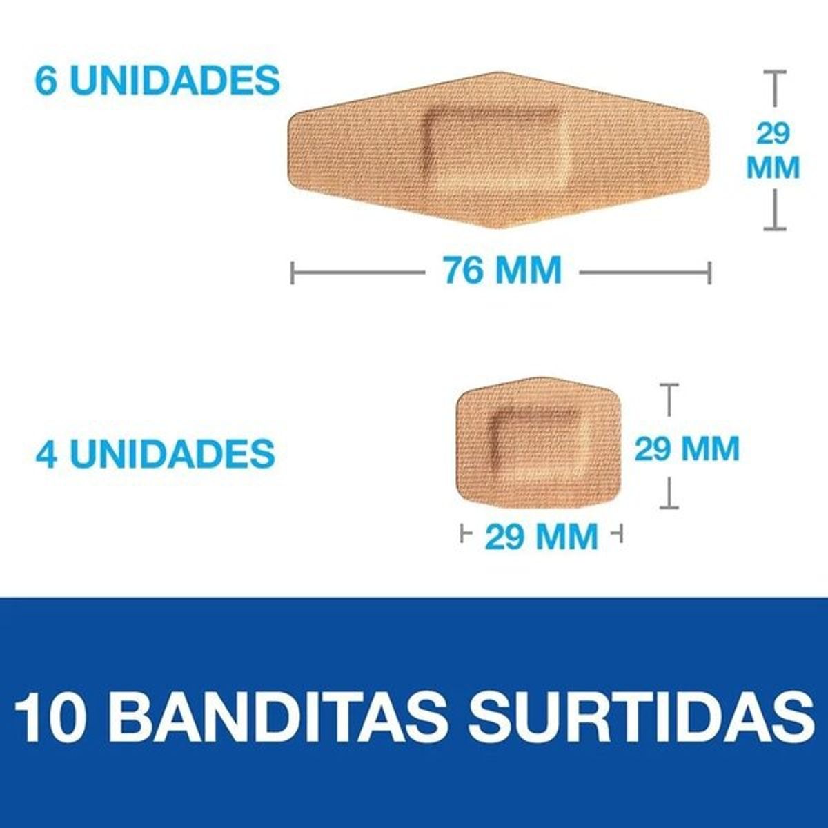 NEXCARE - Nexcare Duo Parche Remocion Sin Dolor Tamaño Surtido 10 Unidades