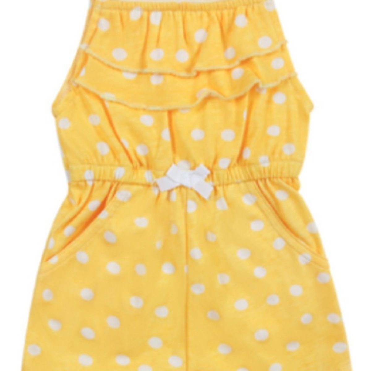 TEDMIMAK - Enterito de algodón para bebé niña Amarillo Coquette