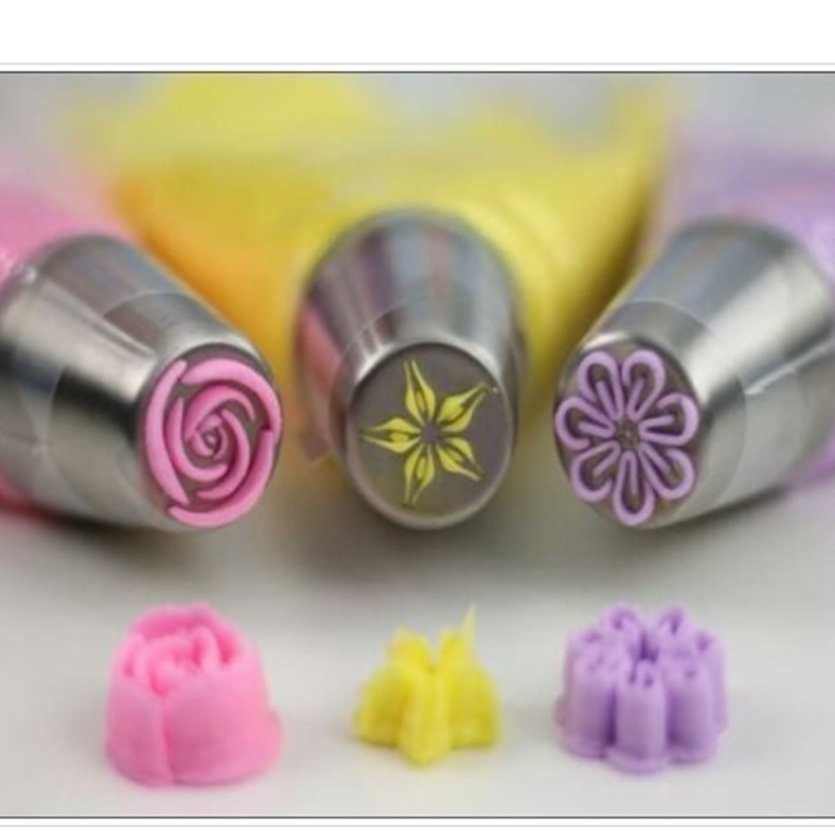 GENERICO - Boquilla De Flores “P” Set 10 Unidades Reposteria