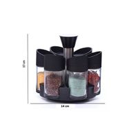 Set 6 Especieros Condimento Giratorio 360 Salidas Multiples