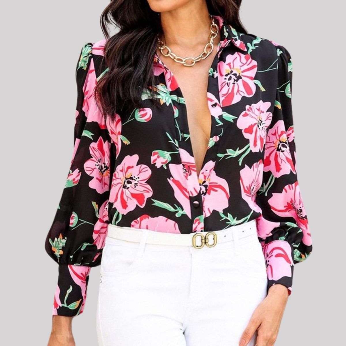 ARRAKASTA - Blusa estampada S a XXL