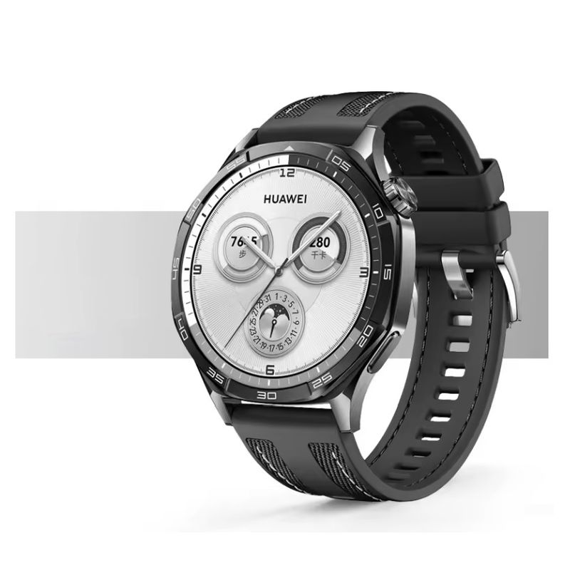 GENERICO - Correa Para Huawei GT 5, 4, 3 Nylon - Silicona 22mm