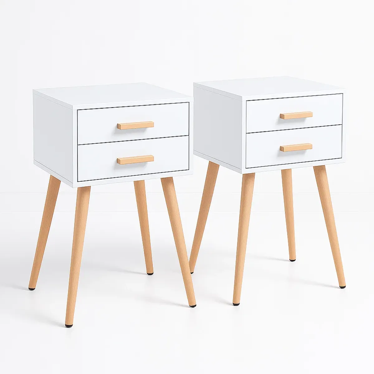 KLIK - Pack de 2 Veladores Eames Doble Blanco KLIK
