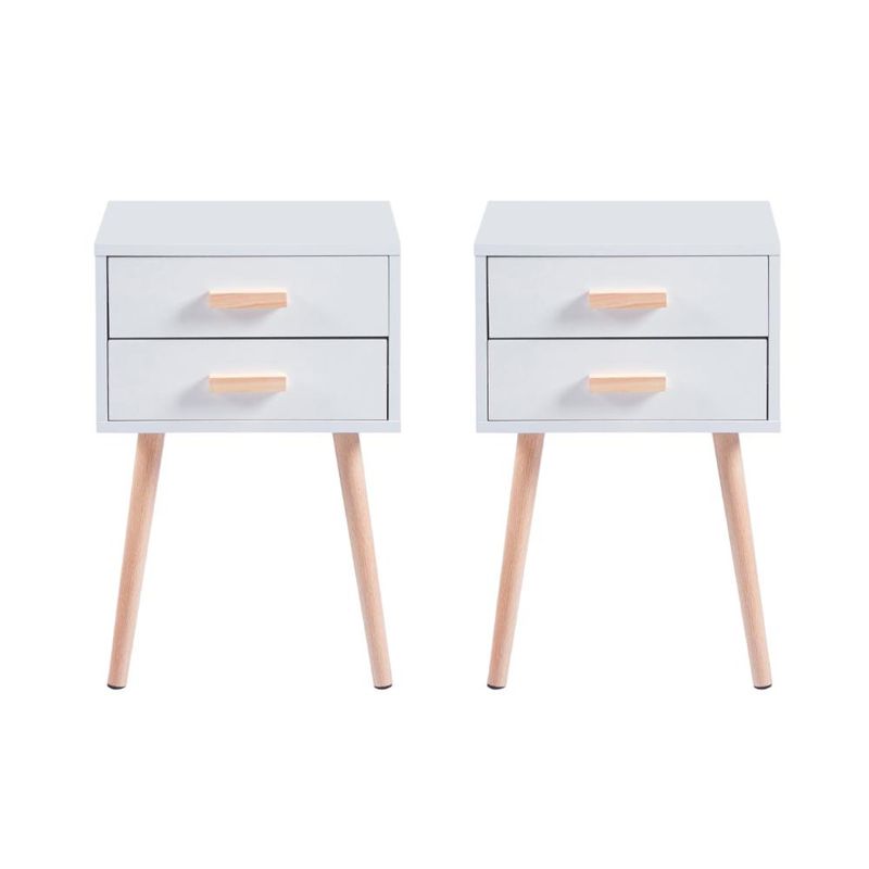 KLIK - Pack de 2 Veladores Eames Doble Blanco KLIK