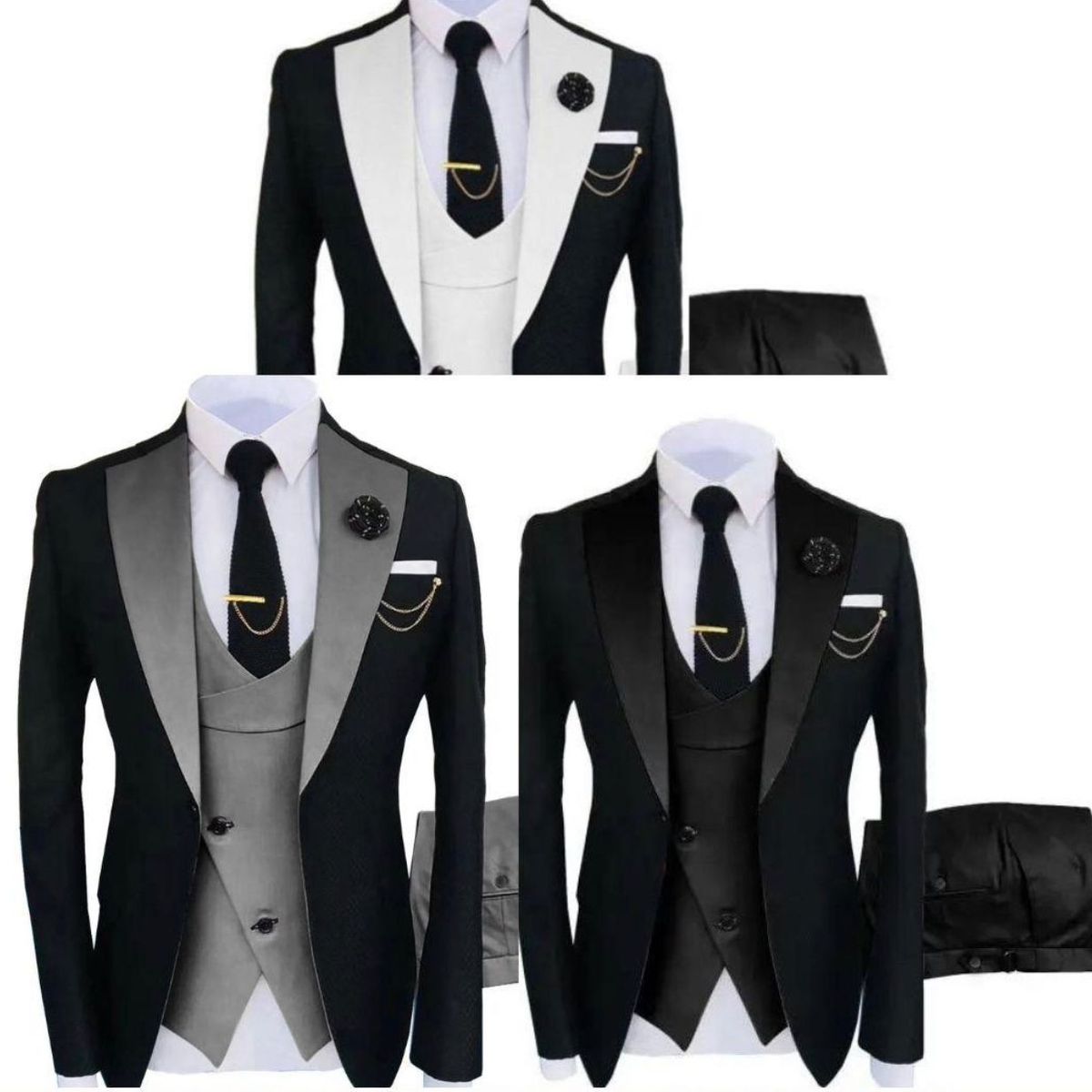 GENERICO - Traje  moda otro estilo para Hombre de 3 Piezas